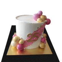 Golden Quarter Celebration Cake