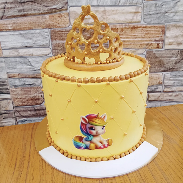 Golden Unicorn Princess Cake Golden Unicorn Princess Cake