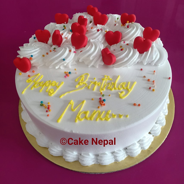 Sweetheart Vanilla Celebration Cake