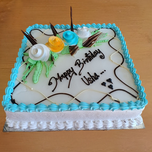 Sky Bloom Birthday Cake