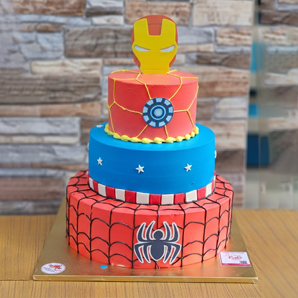 Avengers Assemble Tiered Cake