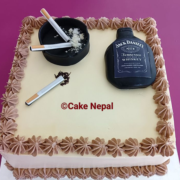 Gentleman’s Whiskey Theme Cake