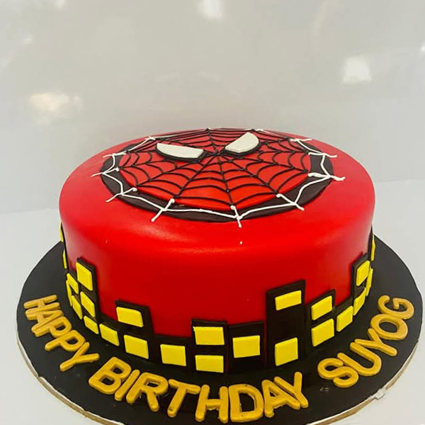The "Web-Slinger Cityscape" Cake The "Web-Slinger Cityscape" Cake