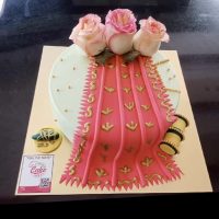 Traditional Saree Celebration Cake