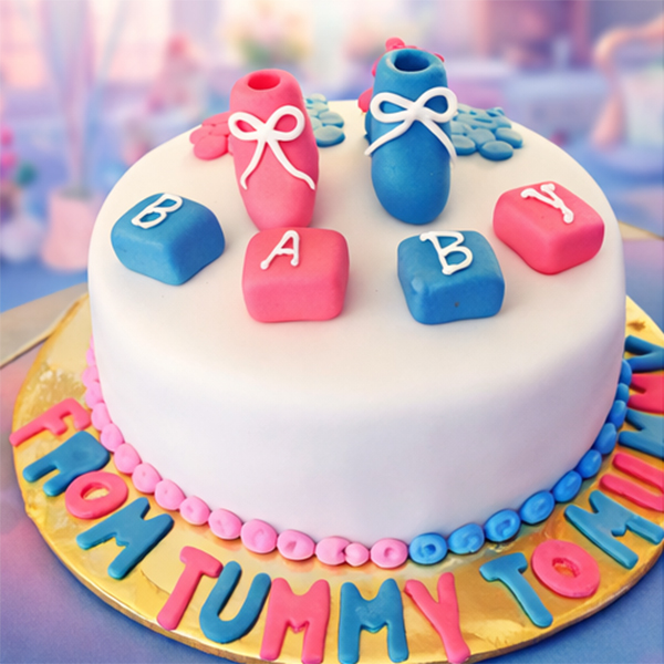 Mom-to-Be Baby Shower Cake