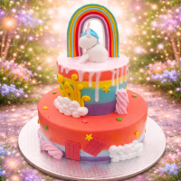 Rainbow Unicorn Dream Cake