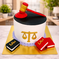 Justice & Law Graduation Cake