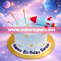 Space Rocket Adventure Cake