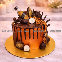 Whiskey Indulgence Drip Cake