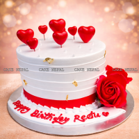 Scarlet Heart Bliss Cake
