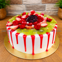 Ruby Garden Fresh Fruit Cake
