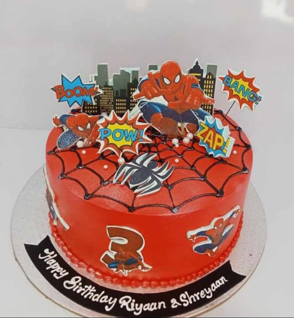 Spider-Hero Action Cake