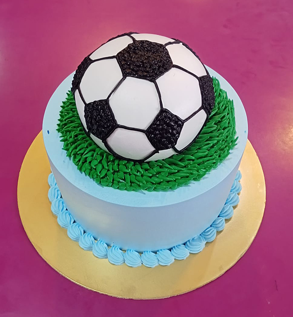 Soccer Star Celebration Cake