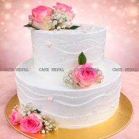 Blush Rose Elegance Cake