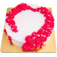 Pink Heart Delight Cake