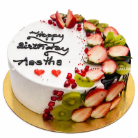 Fresh Fruit Delight Cake 🍓🥝