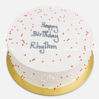 Minimal Pearl Birthday Cake