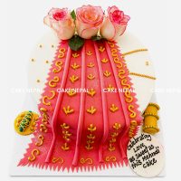 Royal Mehndi Draped Cake