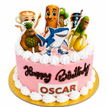 Cartoon Carnival Birthday Cake