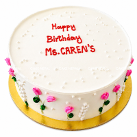 Classic Floral Birthday Cake