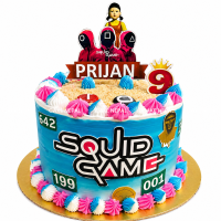 Squid Game Birthday Blast Cake