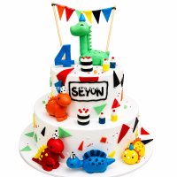 Dino Party Celebration Cake