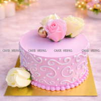 Blush Rose Elegance Cake