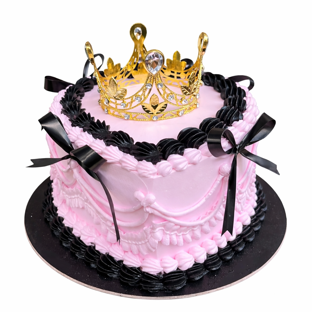 Royal Blush Crown Cake