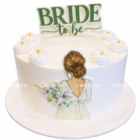 Elegant Bride-to-Be Cake
