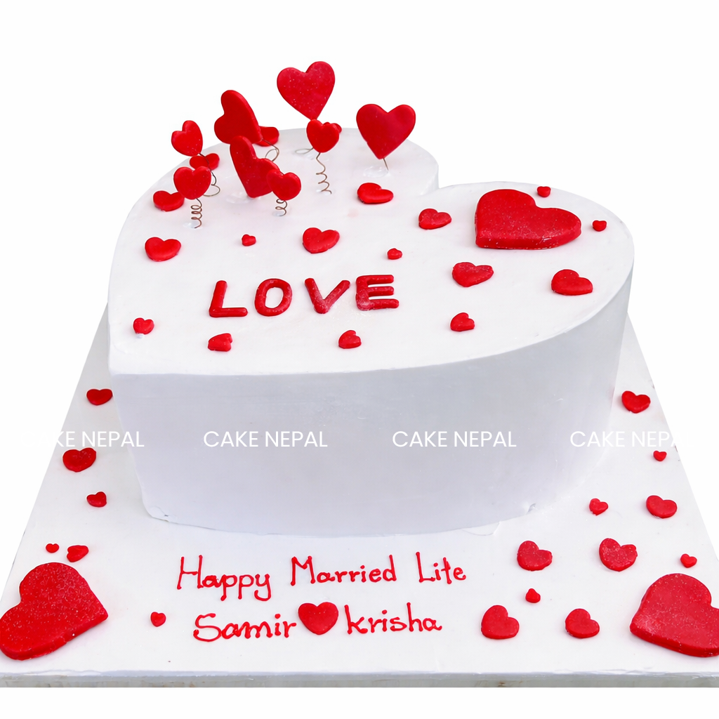 Eternal Love Heart Cake
