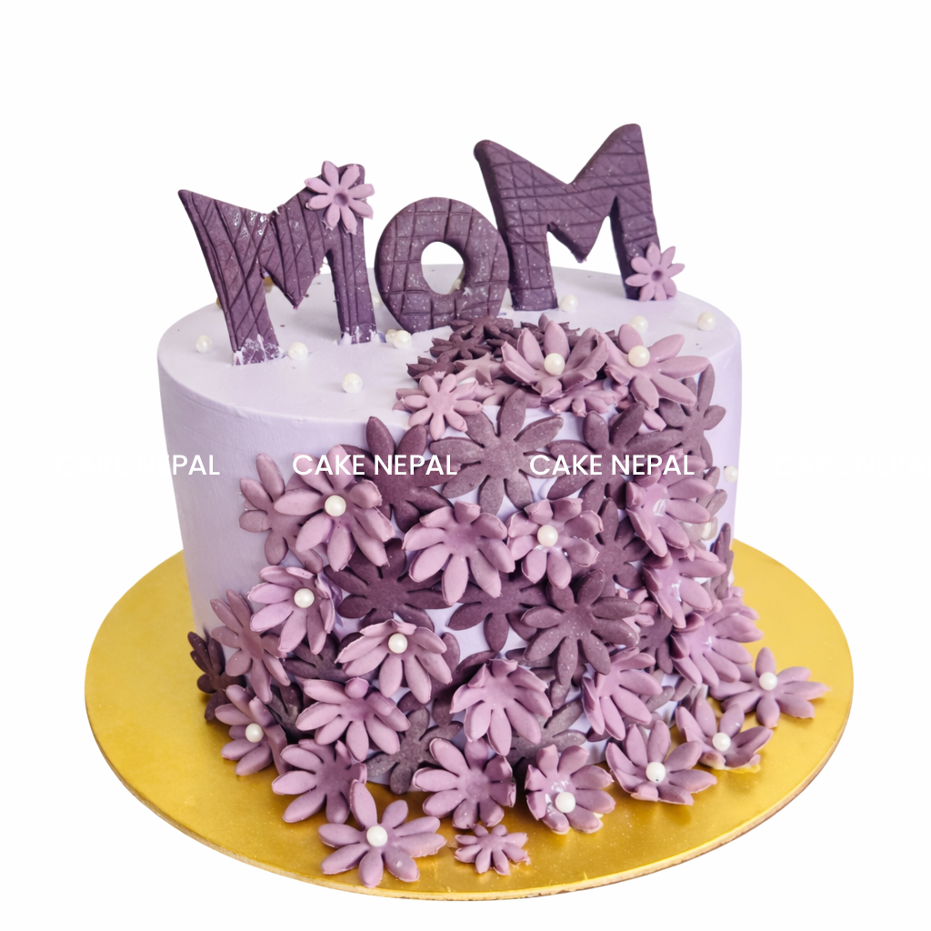 Lavender Bloom Mom Cake
