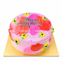 Watercolor Bloom Mother’s Day Cake 🎨🌸