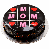 Tic-Tac-Love Chocolate Cake