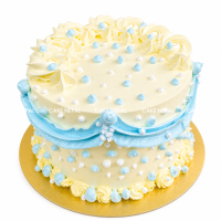Blue Pearl Elegance Cake